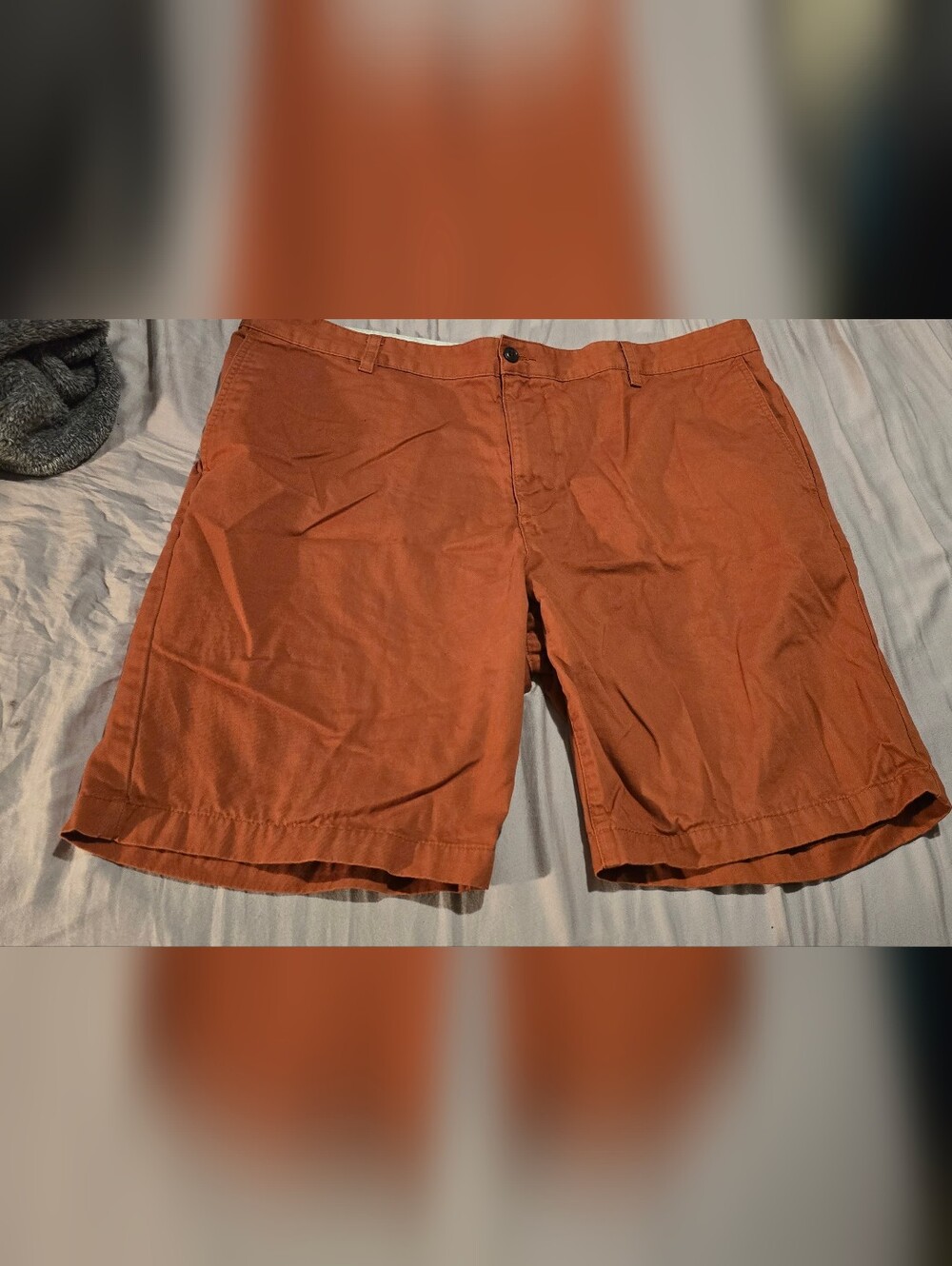 Dockers Men's Chino Shorts in Rust Orange